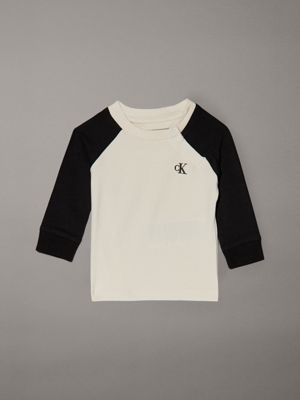 multi newborn colourblock t-shirt for newborn calvin klein jeans