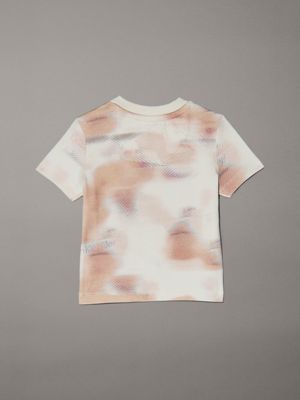 mini sirocco aop newborn camo print t-shirt for newborn calvin klein jeans