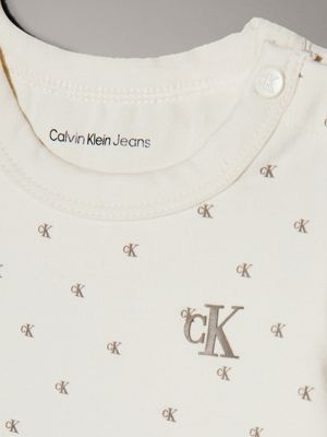 mini ck aop tofu newborn 4-piece gift set for newborn calvin klein jeans