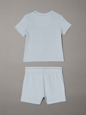 niagara mist newborn t-shirt and shorts set for newborn calvin klein jeans