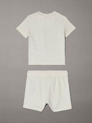 tofu newborn t-shirt and shorts set for newborn calvin klein jeans