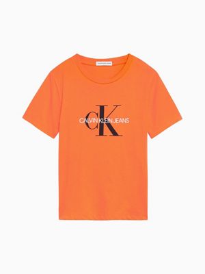 orange calvin klein t shirt