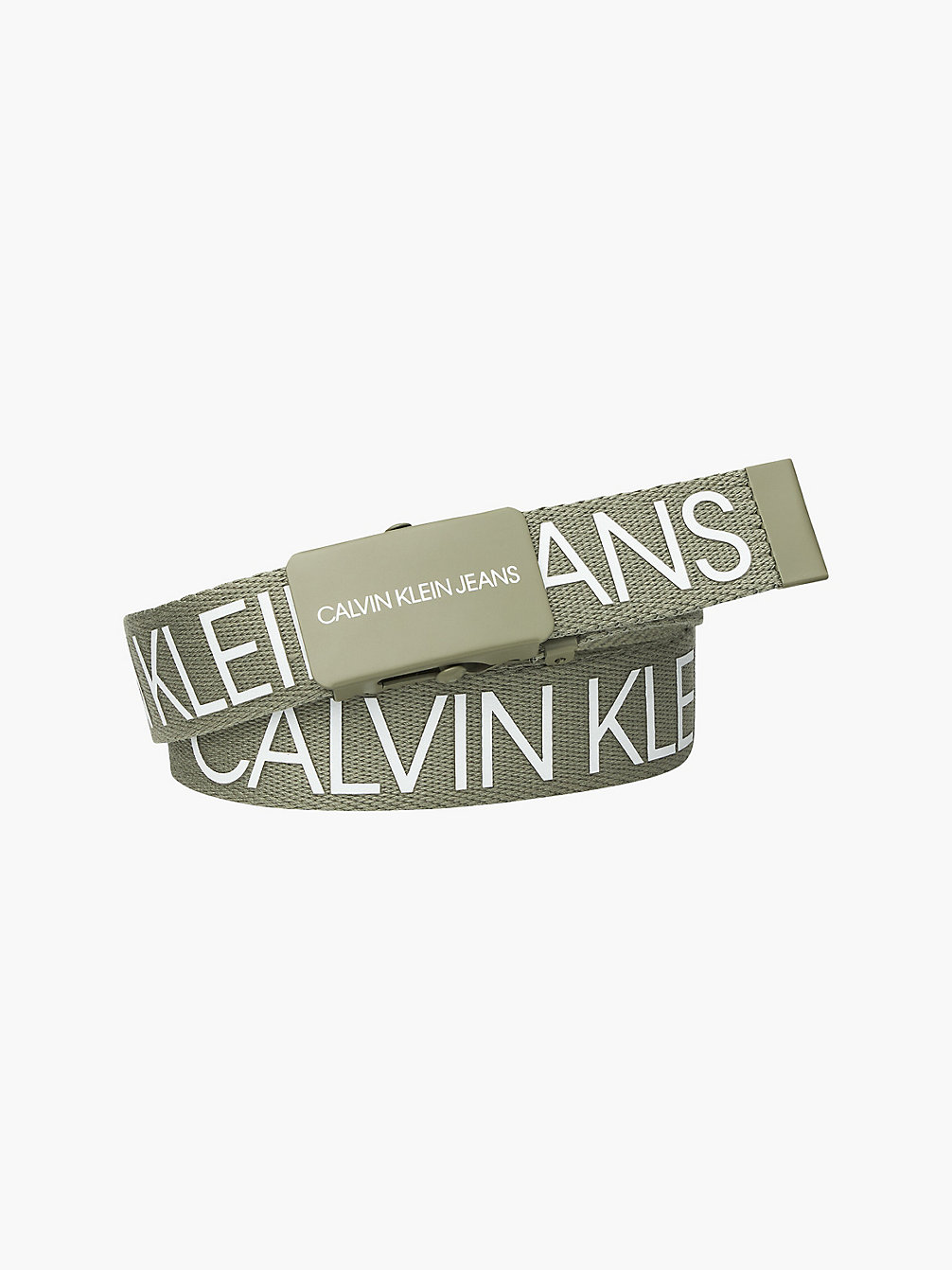 FOREST KHAKI Unisex Logo Belt undefined girls Calvin Klein