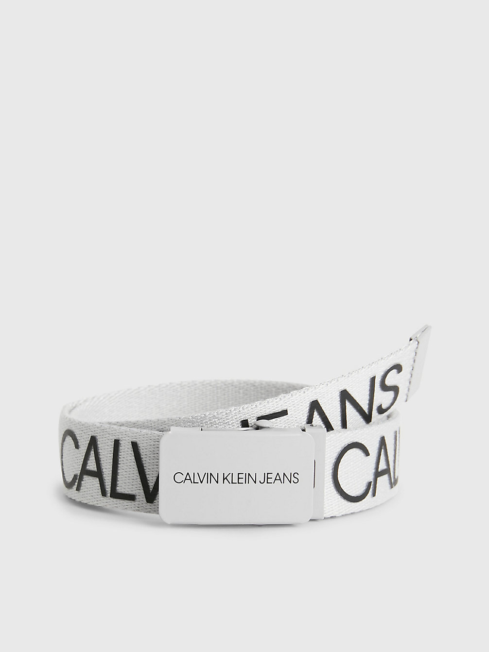 GHOST GREY Kids Canvas Logo Belt undefined girls Calvin Klein