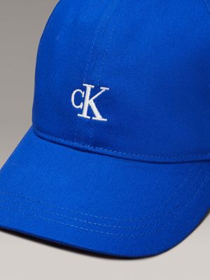 ultra blue kids' logo baseball cap for kids gender inclusive calvin klein jeans