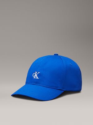 bright blue kids' logo baseball cap for kids gender inclusive calvin klein jeans