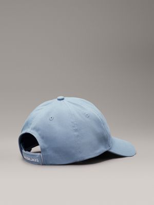 faded denim kids' logo baseball cap for kids gender inclusive calvin klein jeans