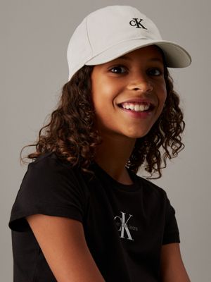 chateau gray kids' logo baseball cap for kids gender inclusive calvin klein jeans