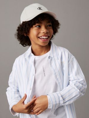 berretto da baseball con logo bambino chateau gray da gender-inclusive bambini calvin klein jeans