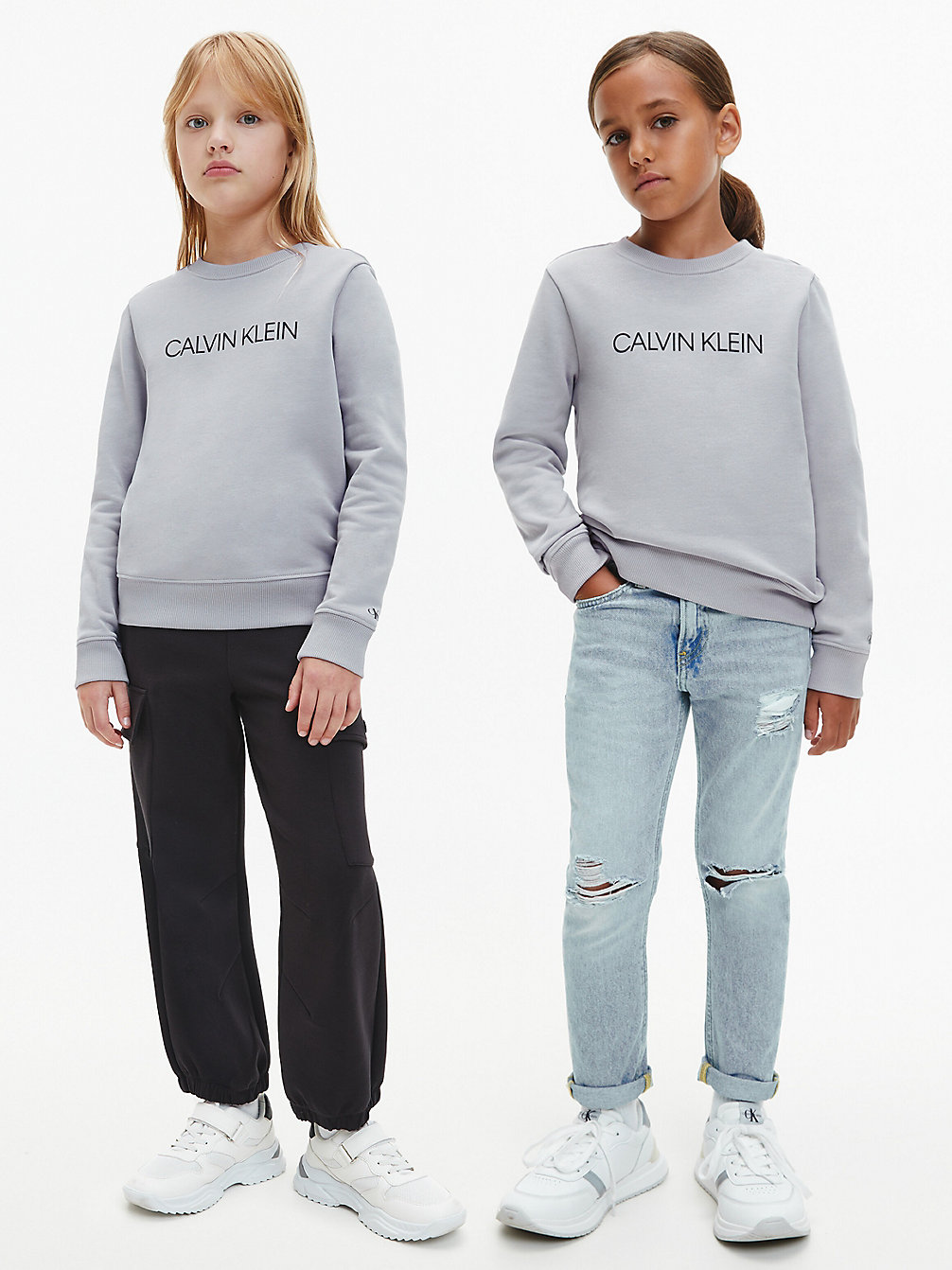 SMOKY LILAC > Sweatshirt Met Logo Voor Kinderen > undefined kids unisex - Calvin Klein
