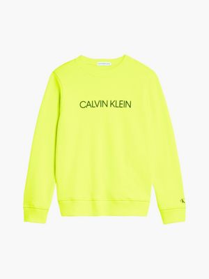 calvin klein yellow sweatshirt