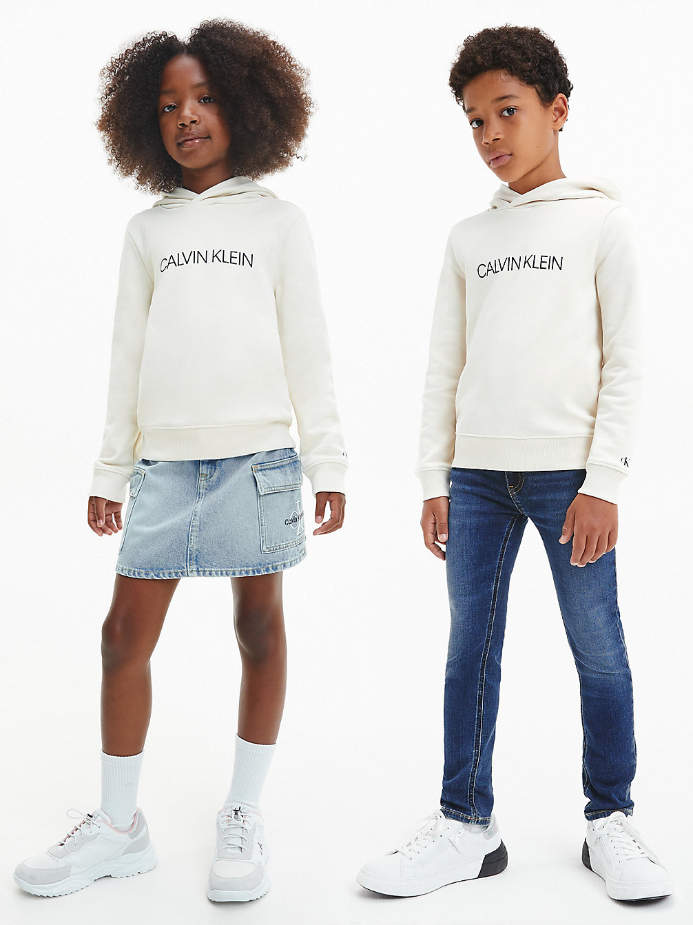MUSLIN > Bluza Unisex Z Kapturem Z Logo > undefined kids unisex - Calvin Klein
