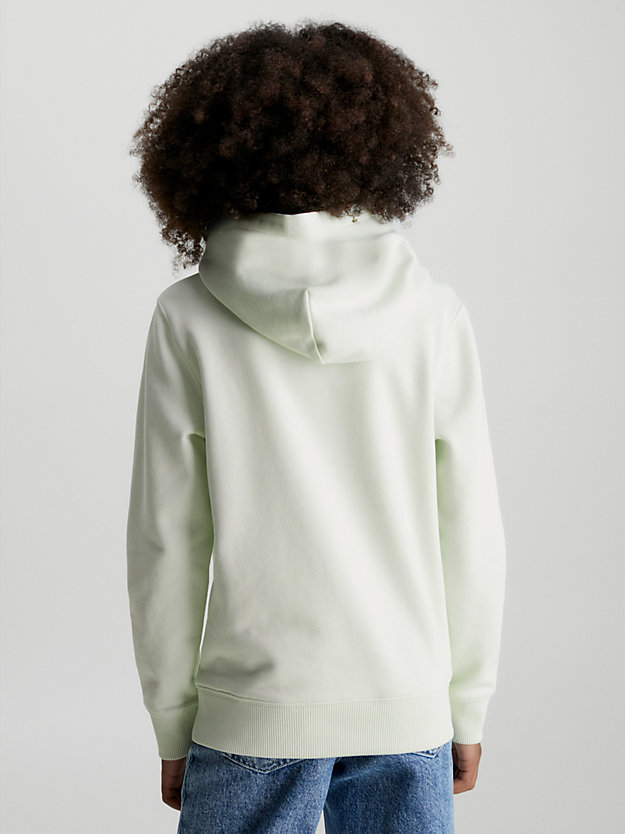 canary green unisex cotton hoodie for kids unisex calvin klein jeans
