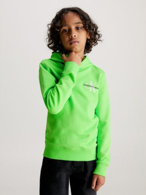 Lime green shop hoodie kids