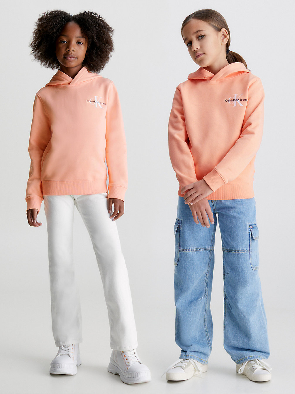FRESH CANTALOUPE Kids Organic Cotton Hoodie undefined kids unisex Calvin Klein