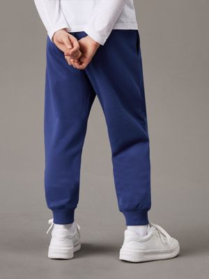 pigment blue kids' relaxed joggers for kids gender inclusive calvin klein jeans