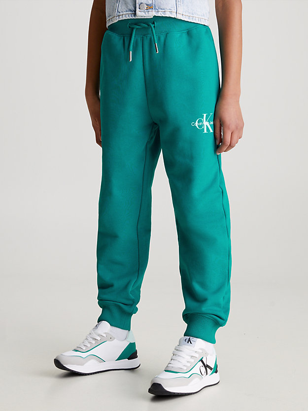 fanfare kids' relaxed terry joggers for kids unisex calvin klein jeans