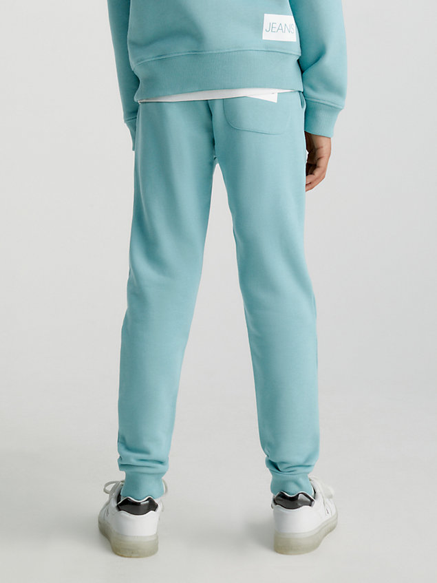 pantalon de jogging slim unisexe blue pour kids unisex calvin klein jeans