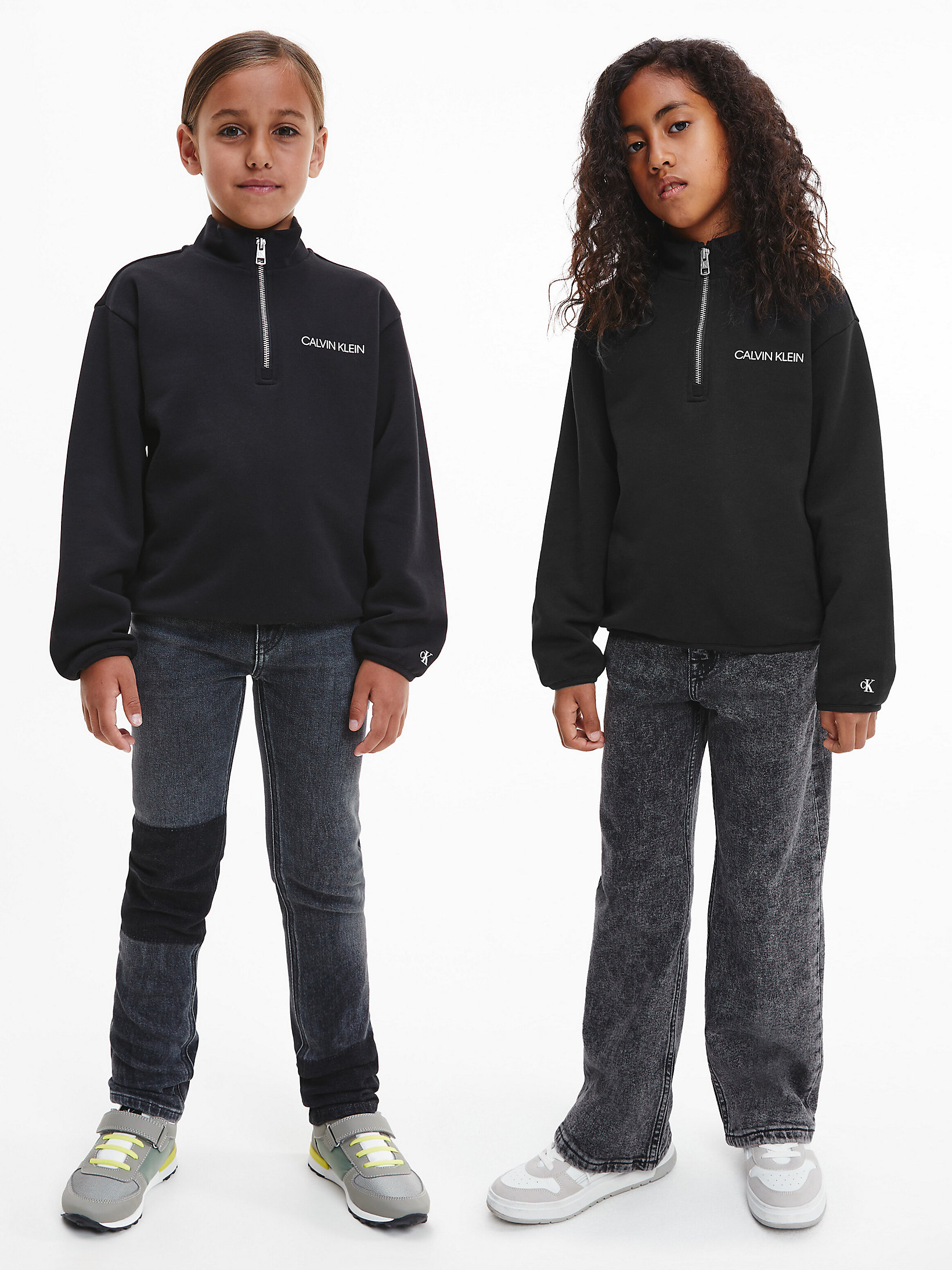 CK Black > Lässiges Unisex Sweatshirt Mit Reißverschlusskragen > undefined kids unisex - Calvin Klein