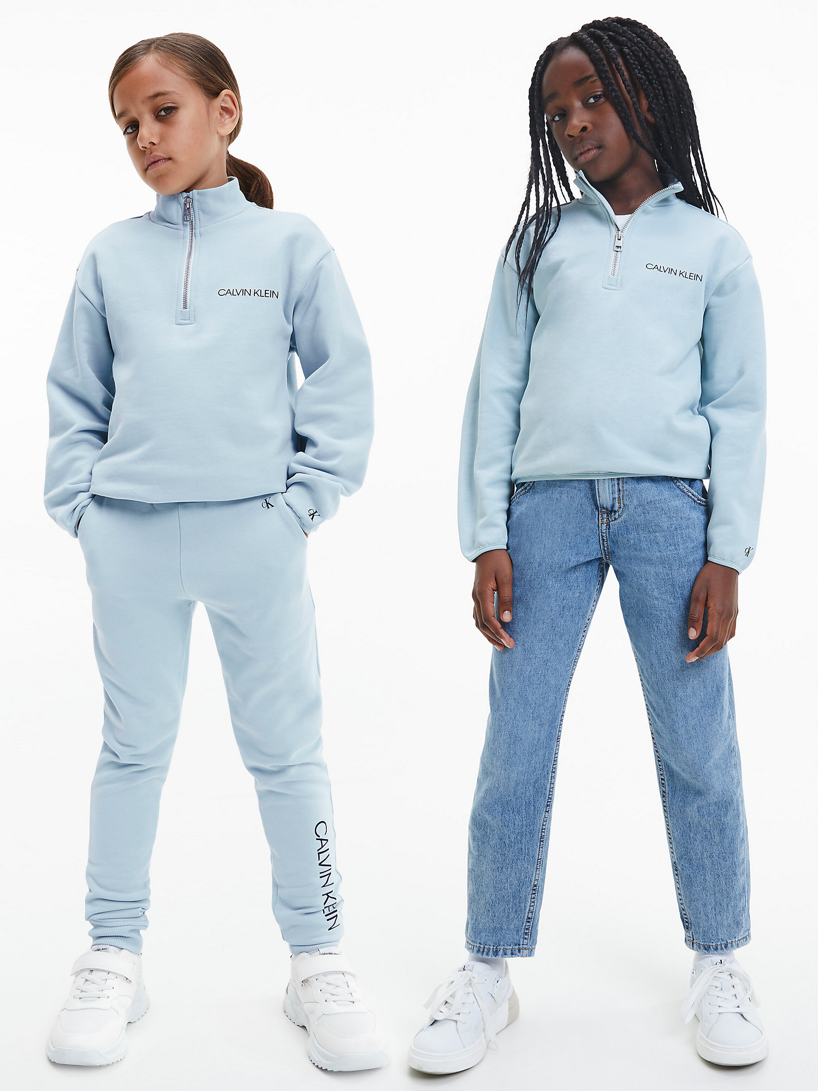 Calvin Klein Fille Vêtements Tops & T-shirts T-shirts Polos Surchemise relaxed zippée 