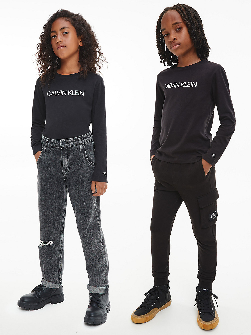 CK BLACK > T-Shirt Unisex Z Długim Rękawem > undefined kids unisex - Calvin Klein