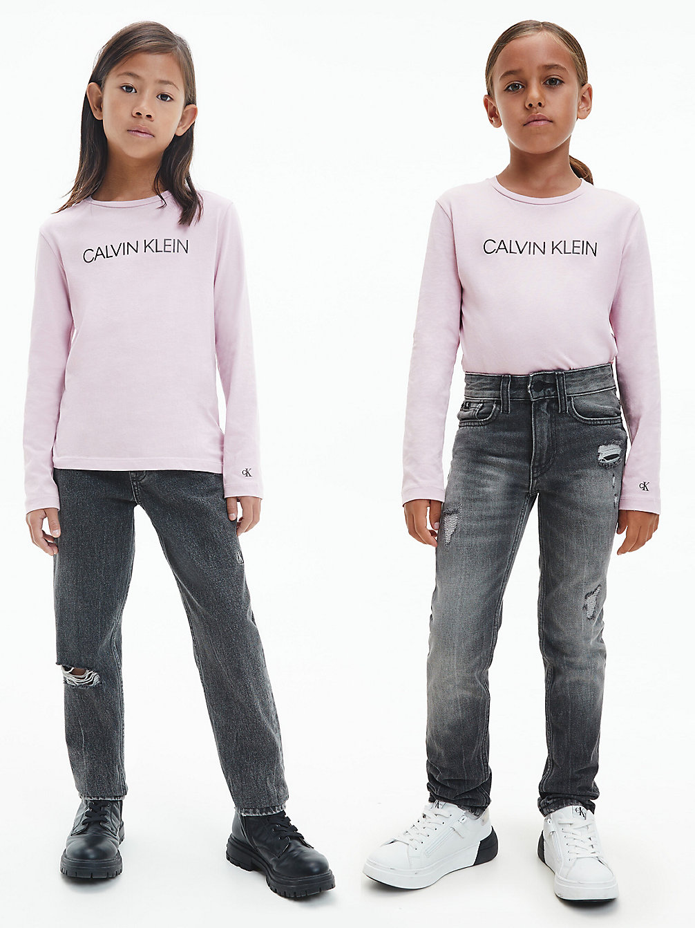 HAWAII ORCHID T-Shirt A Maniche Lunghe Unisex undefined kids unisex Calvin Klein