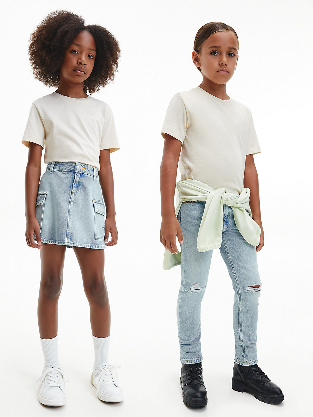 MUSLIN Unisex T-Shirt Van Biologisch Katoen undefined kids unisex Calvin Klein