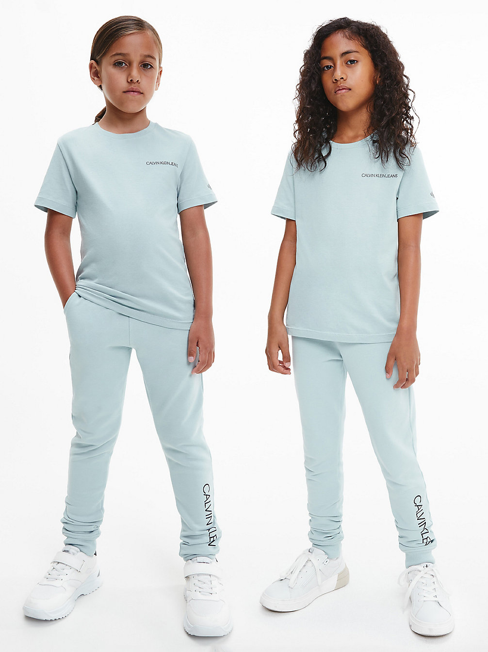 MUTED AQUA Unisex Organic Cotton T-Shirt undefined kids unisex Calvin Klein