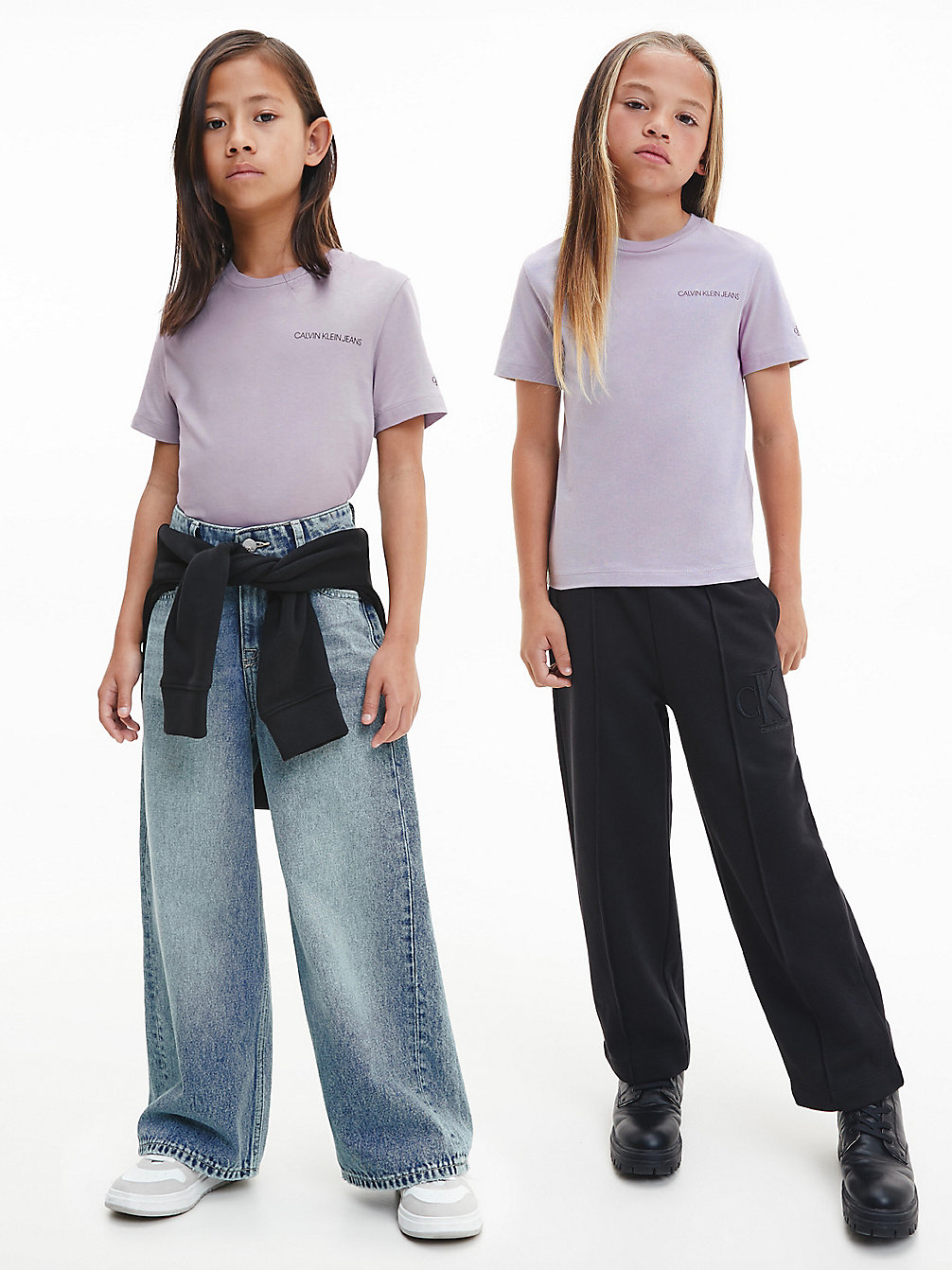SMOKY LILAC Unisex Organic Cotton T-Shirt undefined kids unisex Calvin Klein