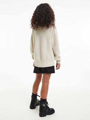 EGGSHELL Jersey con cuello con cremallera unisex de kids unisex CALVIN KLEIN JEANS