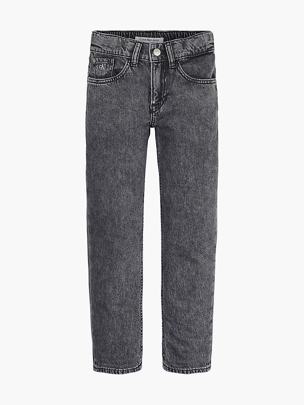 STONE GREY WASH Unisex Mid Rise Straight Jeans für kids unisex CALVIN KLEIN JEANS