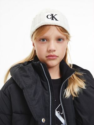 EGGSHELL Bonnet côtelé unisexe for kids unisex CALVIN KLEIN JEANS