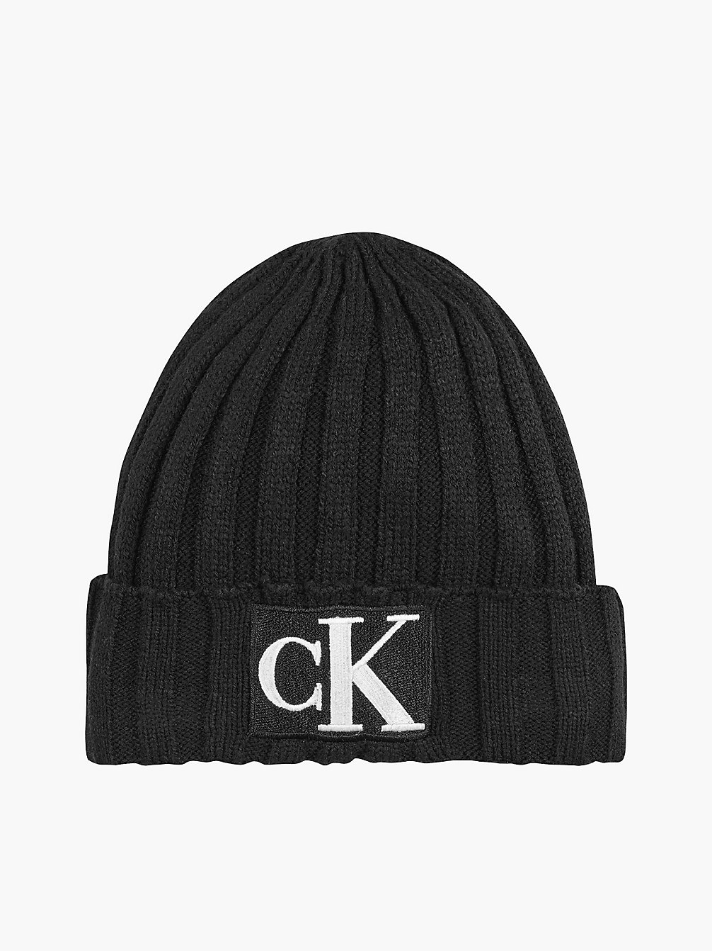 CK BLACK Gerippte Unisex-Mütze undefined kids unisex Calvin Klein