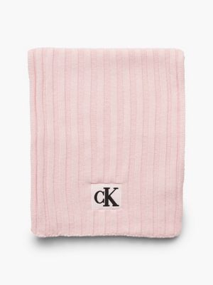 CC 30MM BELT IN BABY PINK SHINNY CALFSKIN WHITE LOGO