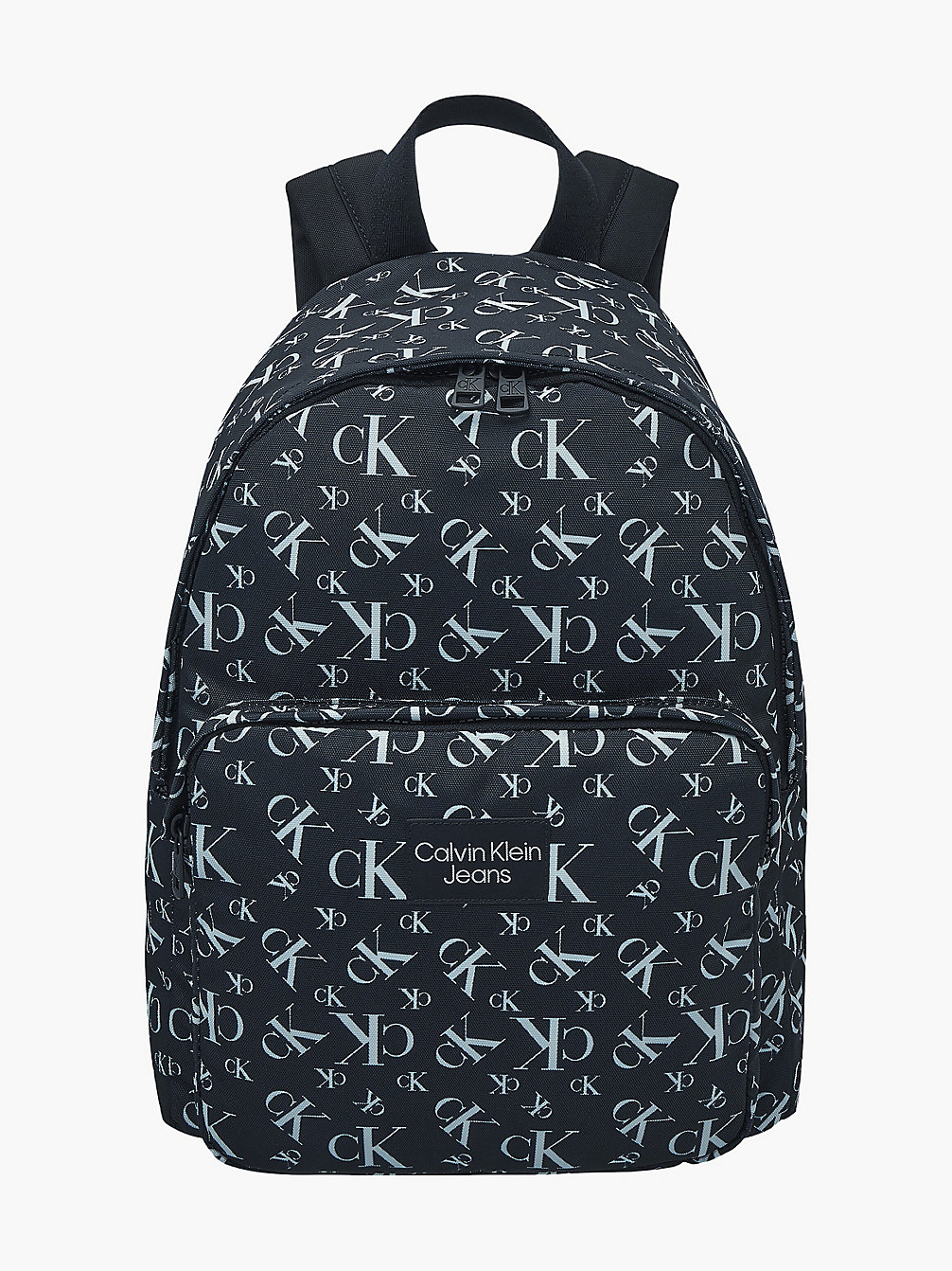 MONOGRAM GRID AOP BLACK Unisex Recycled Polyester Backpack undefined kids unisex Calvin Klein
