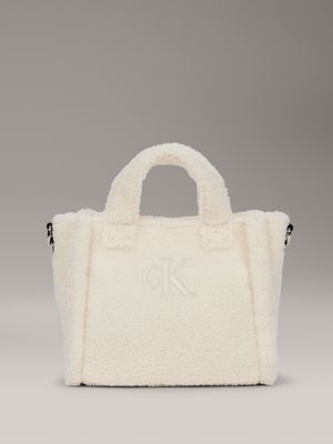 yellow kids' teddy tote bag for kids gender inclusive calvin klein jeans
