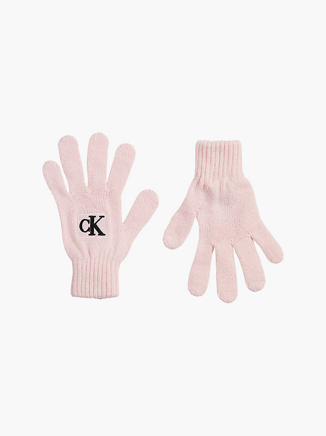 Pink Blush > Перчатки унисекс с логотипом > undefined kids unisex - Calvin Klein