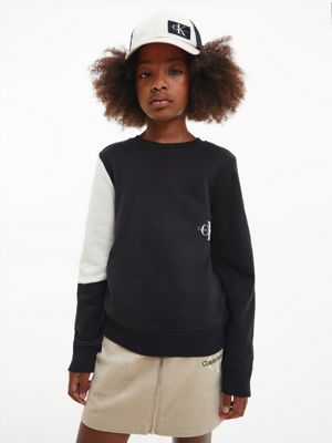 CK BLACK Sudadera unisex color block de kids unisex CALVIN KLEIN JEANS