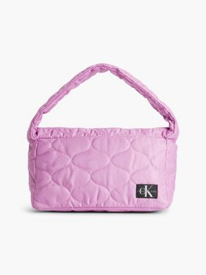 purple gesteppte schultertasche für kinder für unisex kinder - calvin klein jeans