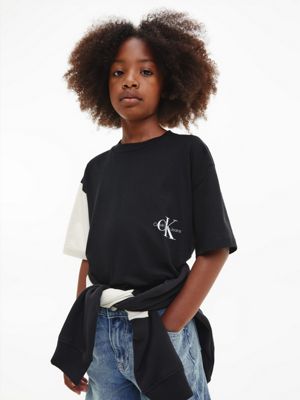 Calvin Klein Jeans cropped t shirt with pocket logo