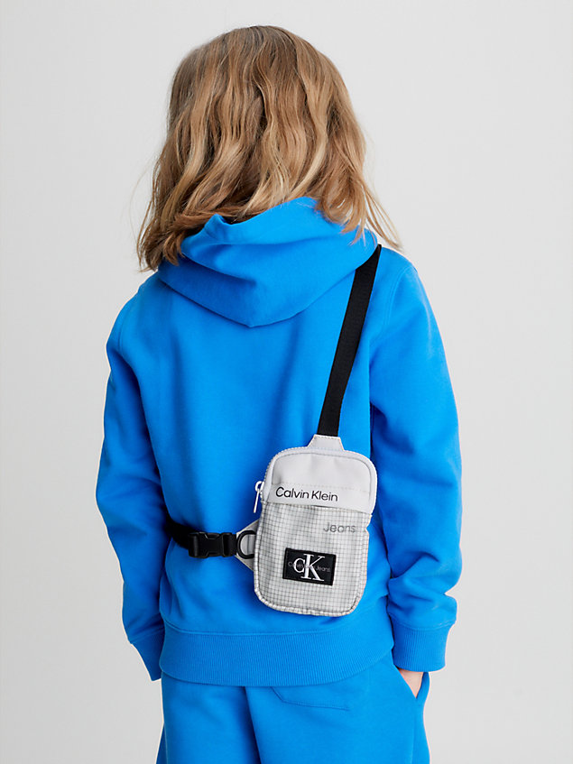 grey crossover-bag für kids mit logo für kids unisex - calvin klein jeans