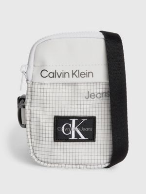 grey crossover-bag für kids mit logo für unisex kinder - calvin klein jeans