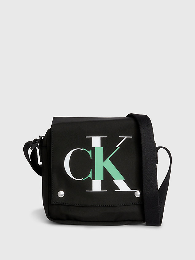 black crossbody bag mit logo für kinder für kids unisex - calvin klein jeans