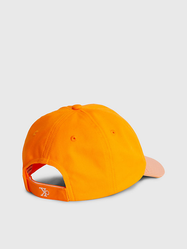 gorra con logo infantil orange de kids unisex calvin klein jeans
