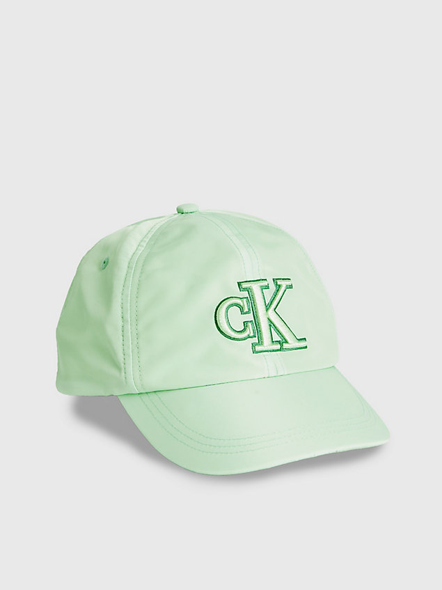 casquette pour enfant avec logo green pour kids unisex calvin klein jeans