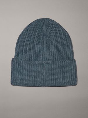 jadeite kids' ribbed beanie for kids gender inclusive calvin klein jeans