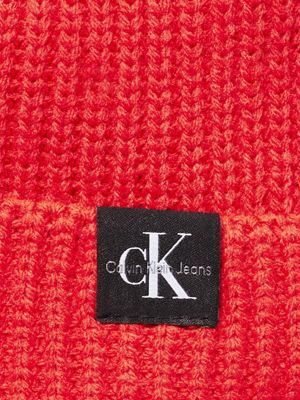 gorro de punto de canalé infantil flaming chili de diseño inclusivo infantil calvin klein jeans