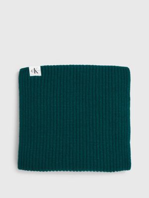 blue gerippter schal für kinder für unisex kinder - calvin klein jeans