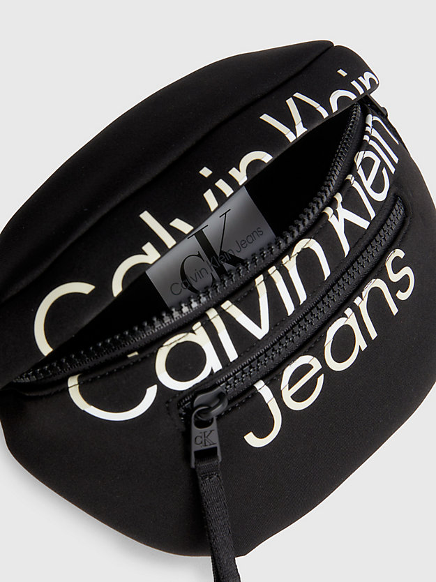 ck black unisex logo bum bag for kids unisex calvin klein jeans