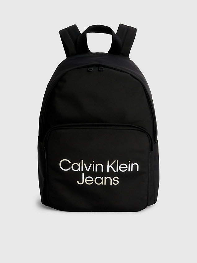black unisex rugzak met logo voor kids unisex - calvin klein jeans